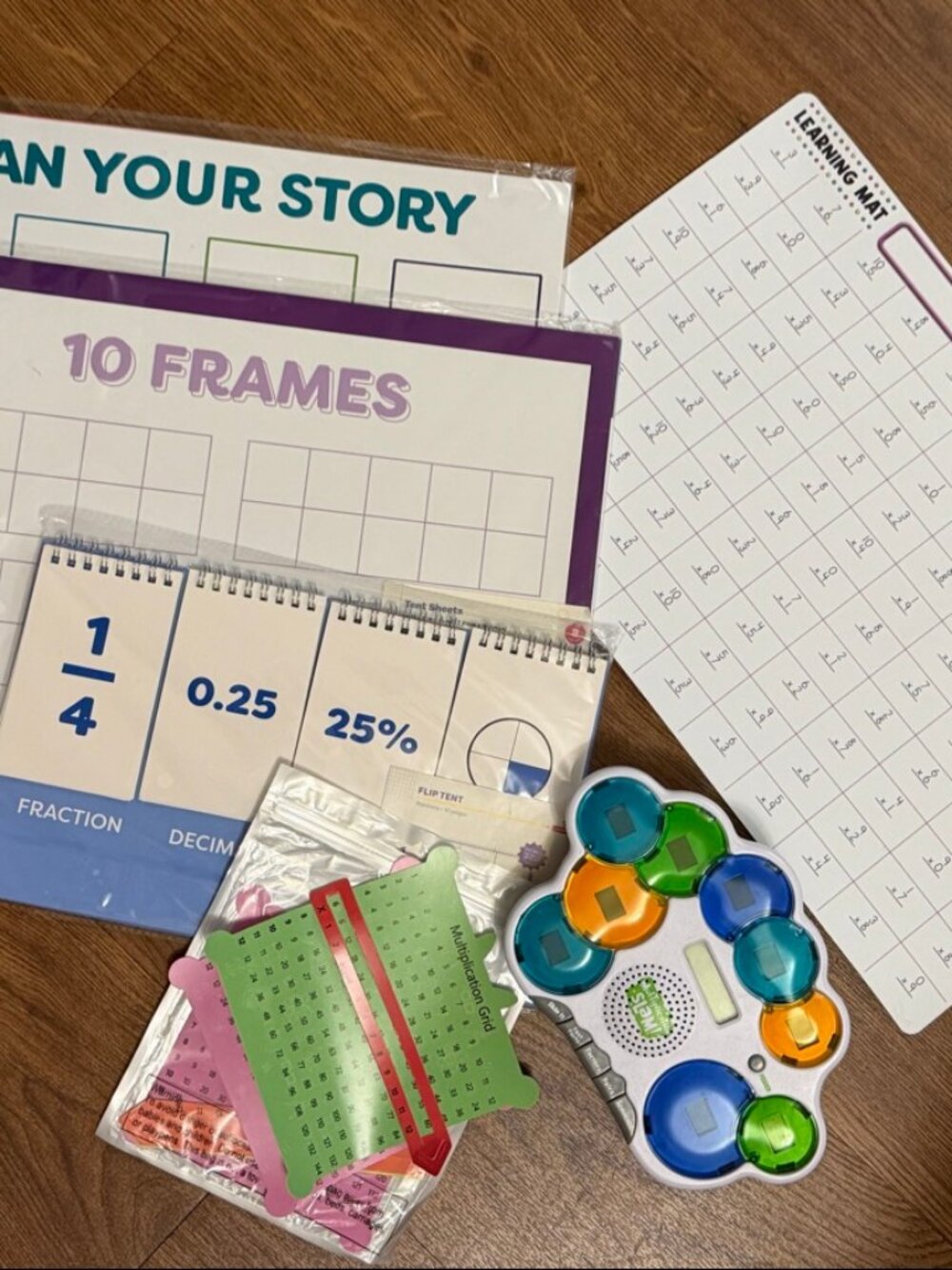 Math Learning Bundle Multiplication Slam Game Mats